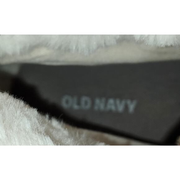 Old Navy Women's Gray Felt High Top Shoes Booties Lace Up Size 7 Faux Fur Trim - Picture 7 of 9